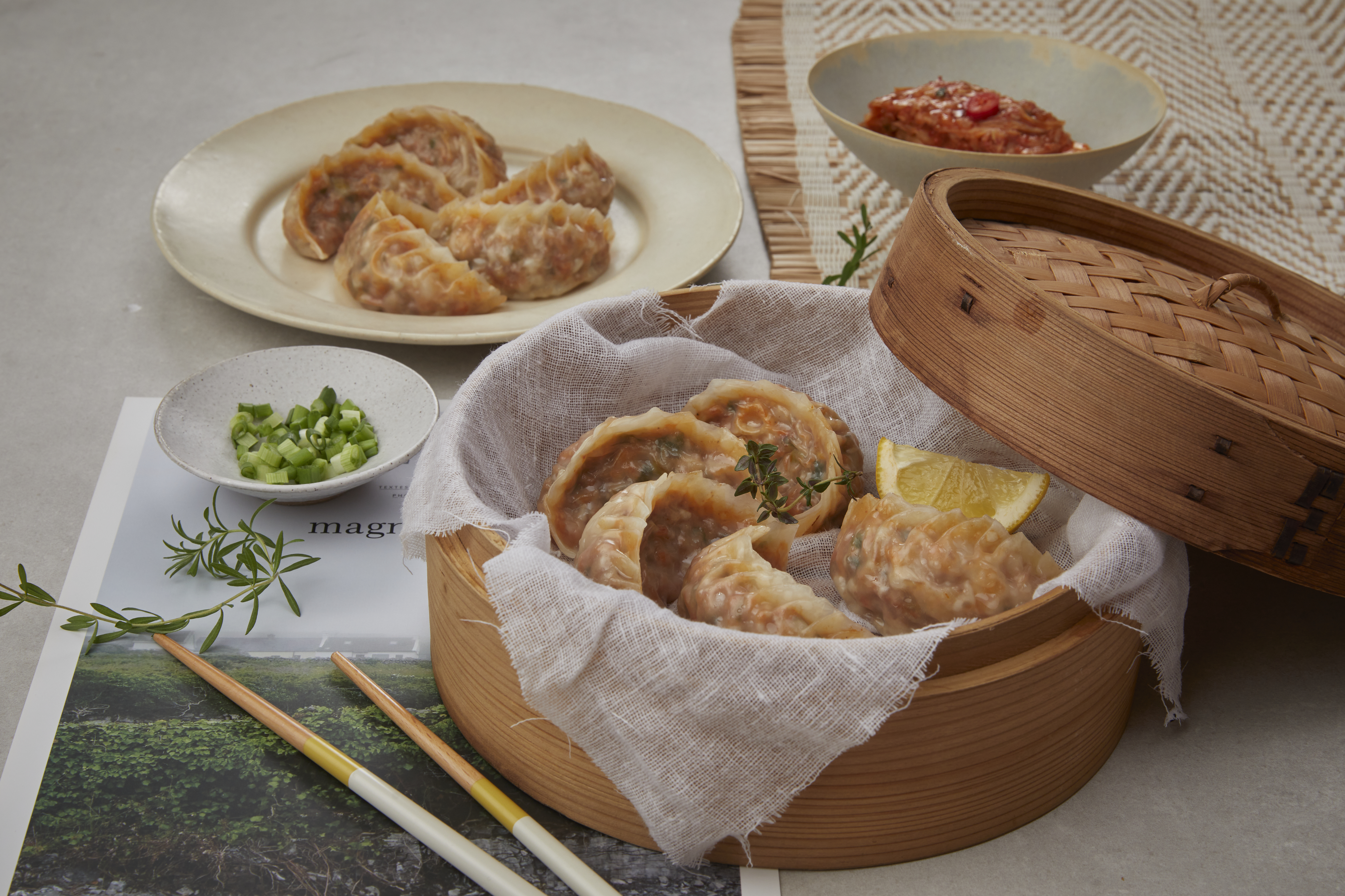 김치교자만두